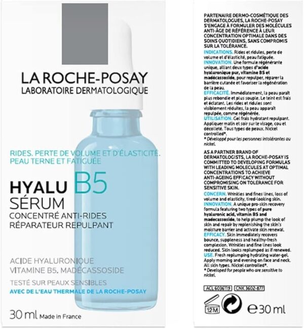 La Roche Posay Hyaluronic Acid Serum Restoring Plumping 30ml - Image 3